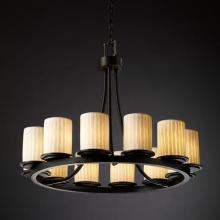  POR-8768-10-WFAL-DBRZ - Dakota 12-Light Ring Chandelier (Short)