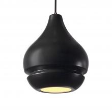 Justice Design Group CER-6400-CRB-DBRZ-BKCD-LED1-700 - Arabesque 1-Light LED Pendant