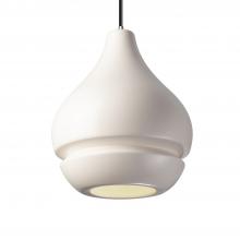 Justice Design Group CER-6400-MAT-CROM-BKCD-LED1-700 - Arabesque 1-Light LED Pendant