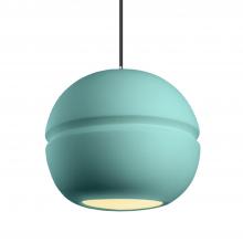 Justice Design Group CER-6415-RFPL-CROM-BKCD-LED2-1400 - Large Sphere 1-Light LED Pendant