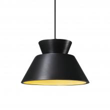 Justice Design Group CER-6420-CBGD-DBRZ-BKCD-LED1-700 - Trapezoid 1-Light LED Pendant