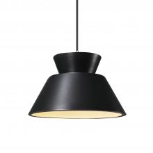 Justice Design Group CER-6420-CRB-CROM-BKCD-LED1-700 - Trapezoid 1-Light LED Pendant