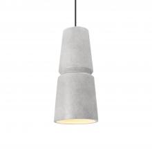 Justice Design Group CER-6430-CONC-MBLK-BKCD-LED1-700 - Small Cone 1-Light LED Pendant