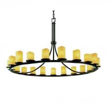  CNDL-8716-10-CREM-DBRZ - Dakota 21-Light 1-Tier Ring Chandelier