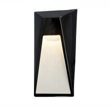 Justice Design Group CER-5680W-BKMT - ADA Vertice LED Outdoor Wall Sconce