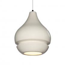 Justice Design Group CER-6400-CRK-MBLK-WTCD - Arabesque 1-Light Pendant