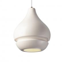 Justice Design Group CER-6400-MAT-DBRZ-WTCD - Arabesque 1-Light Pendant