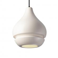 Justice Design Group CER-6400-MAT-MBLK-BKCD - Arabesque 1-Light Pendant