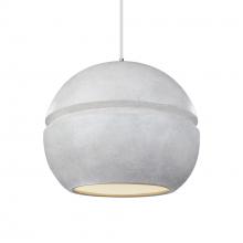 Justice Design Group CER-6415-CONC-CROM-WTCD - Large Sphere 1-Light Pendant