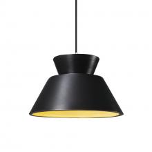 Justice Design Group CER-6420-CBGD-CROM-BKCD - Trapezoid 1-Light Pendant