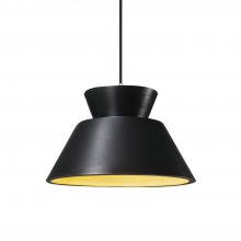 Justice Design Group CER-6420-CBGD-CROM-BKCD-LED1-700 - Trapezoid 1-Light LED Pendant