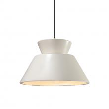 Justice Design Group CER-6420-MAT-ABRS-BKCD - Trapezoid 1-Light Pendant