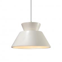 Justice Design Group CER-6420-MAT-ABRS-WTCD - Trapezoid 1-Light Pendant