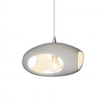 Justice Design Group CER-6440-CONC-CROM-WTCD - Punch 1-Light Pendant