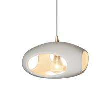 Justice Design Group CER-6440-MAT-ABRS-WTCD - Punch 1-Light Pendant