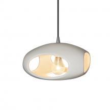 Justice Design Group CER-6440-MAT-NCKL-BKCD - Punch 1-Light Pendant