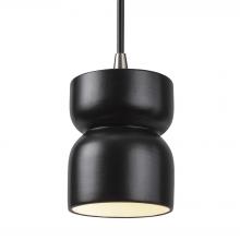 Justice Design Group CER-6500-CRB-NCKL-BKCD - Short Hourglass Pendant