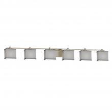 Justice Design Group FAB-8446-55-GRAY-NCKL - Era 6-Light Bath Bar