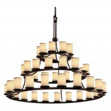  FAB-8714-10-CREM-DBRZ-LED45-31500 - Dakota 45-Light 3-Tier Ring LED Chandelier