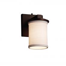 Justice Design Group FAB-8771-10-WHTE-DBRZ - Dakota 1-Light Wall Sconce