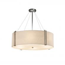 Justice Design Group FAB-9514-WHTE-NCKL-LED8-5600 - Reveal 36" LED Drum Pendant