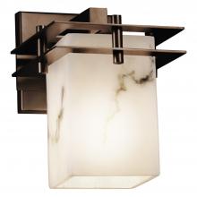 Justice Design Group FAL-8171-15-DBRZ - Metropolis 1-Light Wall Sconce (2 Flat Bars)