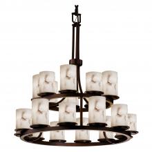  FAL-8767-10-DBRZ-LED21-14700 - Dakota 21-Light 2-Tier Ring LED Chandelier