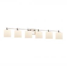 Justice Design Group FSN-8426-30-OPAL-NCKL-LED6-4200 - Tetra 6-Light LED Bath Bar