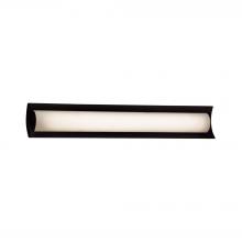 Justice Design Group FSN-8635-OPAL-MBLK - Lineate 30" Linear LED Wall/Bath