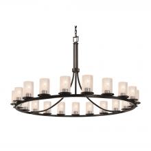  FSN-8716-10-SEED-MBLK - Dakota 21-Light 1-Tier Ring Chandelier