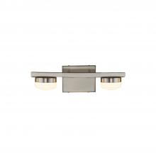  FSN-8992-OPAL-NCKL - Puck 2-Light LED Bath Bar