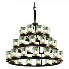  GLA-8712-16-CLRT-DBRZ-LED36-25200 - Dakota 36-Light 3-Tier Ring LED Chandelier