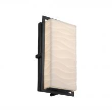  PNA-7562W-WAVE-MBLK - Avalon Small ADA Outdoor/Indoor LED Wall Sconce