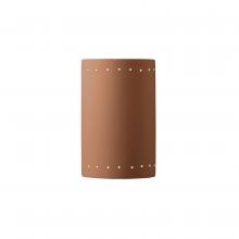  CER-1290-ADOB - Large Cylinder w/ Perfs - Closed Top