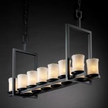  GLA-8769-16-GLDC-MBLK - Dakota 14-Light Bridge Chandelier (Short)