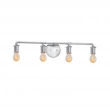 Justice Design Group NSH-8464-CROM - Bronx 4-Light Bath Bar