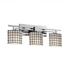 Justice Design Group WGL-8703-10-SWCB-CROM - Aero 3-Light Bath Bar