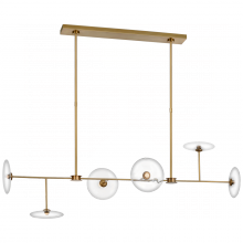  S 5695HAB-CG - Calvino Large Linear Chandelier