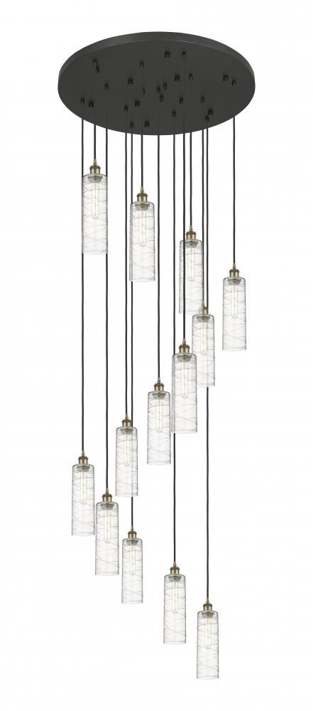 Crown Point - 13 Light - 32 inch - Brushed Brass - Multi Pendant