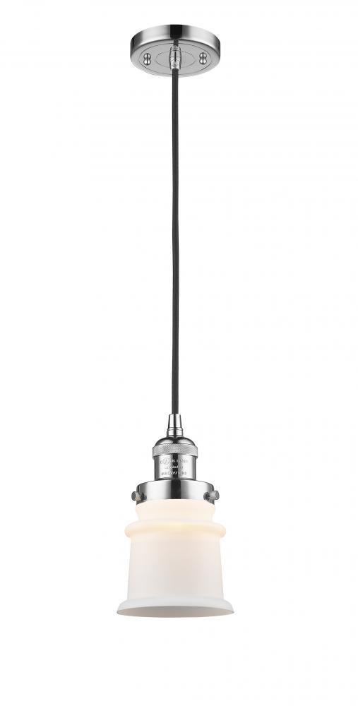 Canton - 1 Light - 5 inch - Polished Chrome - Cord hung - Mini Pendant