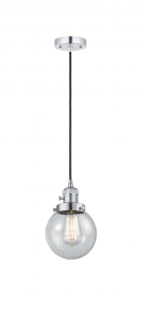 Beacon - 1 Light - 6 inch - Polished Chrome - Cord hung - Mini Pendant