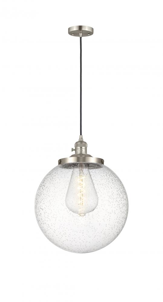 Beacon - 1 Light - 14 inch - Brushed Satin Nickel - Cord hung - Mini Pendant