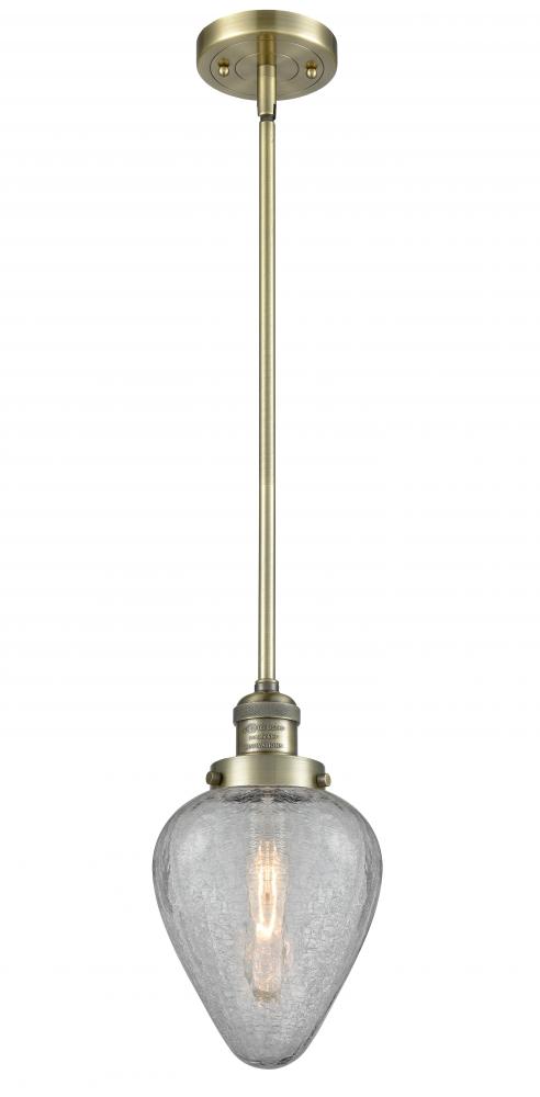 Geneseo - 1 Light - 7 inch - Antique Brass - Stem Hung - Mini Pendant