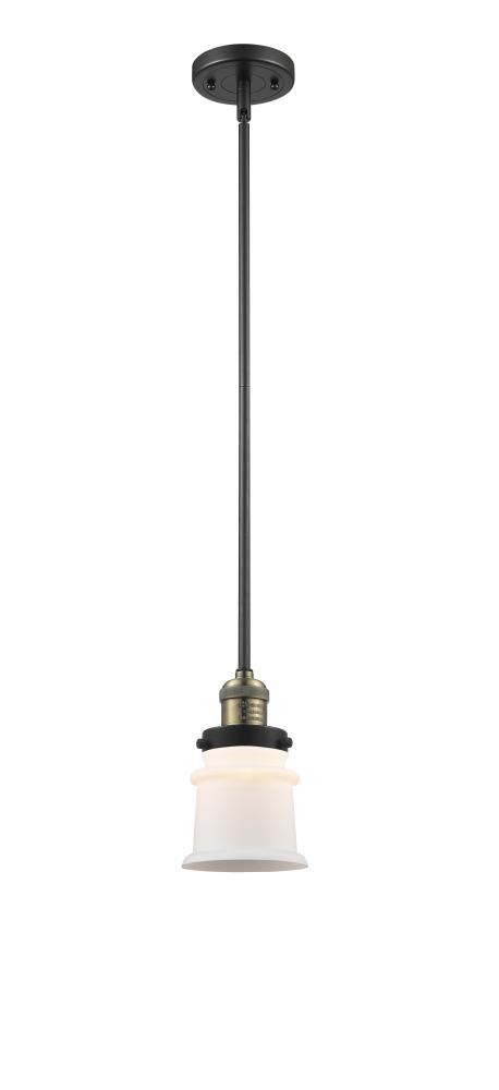 Canton - 1 Light - 5 inch - Black Antique Brass - Stem Hung - Mini Pendant