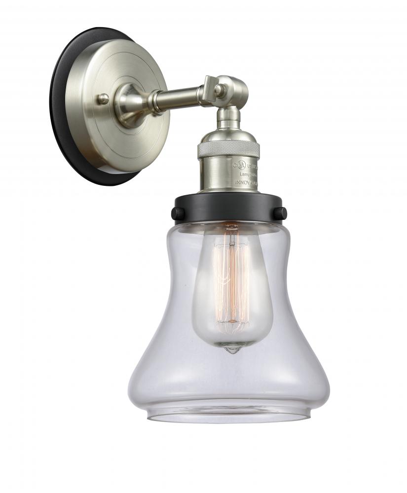 Bellmont - 1 Light - 7 inch - Brushed Satin Nickel - Sconce