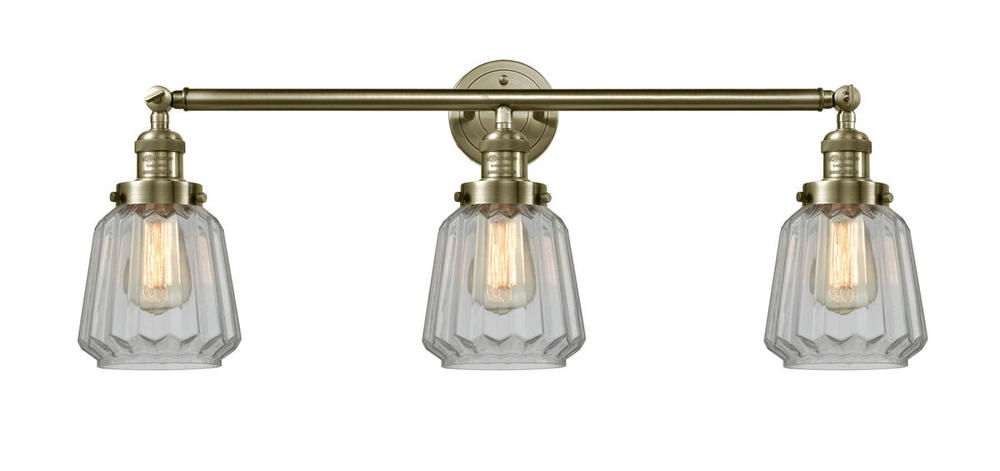 Chatham - 3 Light - 30 inch - Antique Brass - Bath Vanity Light