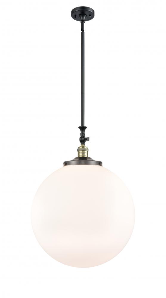 Beacon - 1 Light - 18 inch - Black Antique Brass - Stem Hung - Mini Pendant