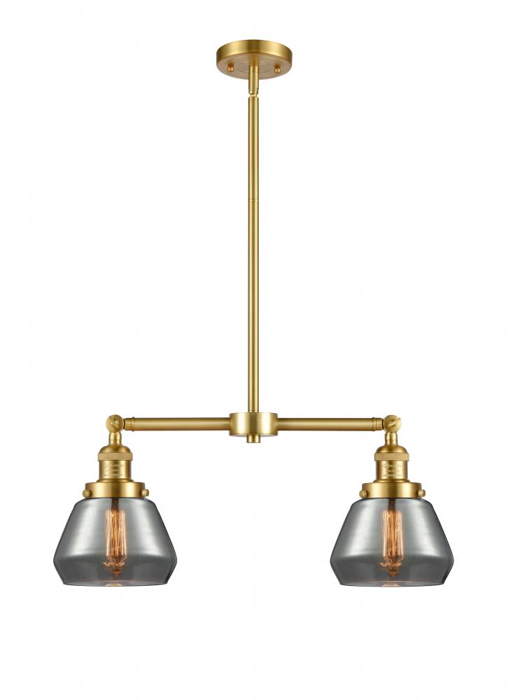 Fulton - 2 Light - 21 inch - Satin Gold - Stem Hung - Island Light