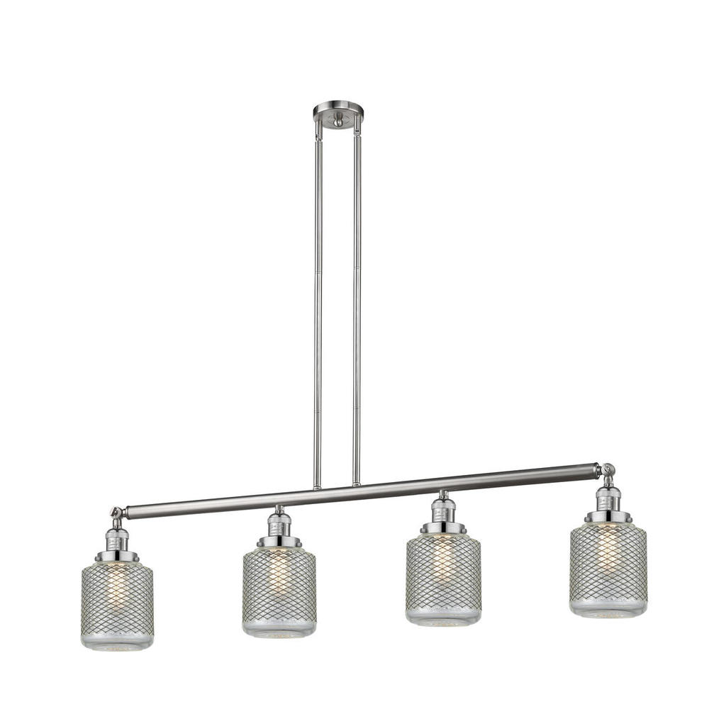 Stanton - 4 Light - 51 inch - Brushed Satin Nickel - Stem Hung - Island Light