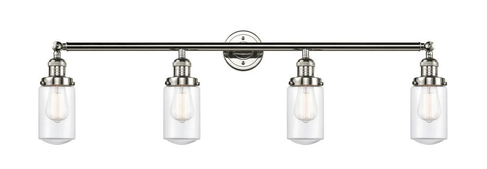 Dover - 4 Light - 43 inch - Polished Nickel - Bath Vanity Light